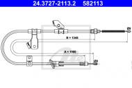 24.3727-2113.2 ATE - LINKA HAM.PRAWA MITSUBISHI COLT VI 04- 