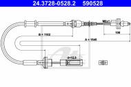 24.3728-0528.2 ATE - LINKA SPRZĘGŁA FIAT BRAVA  95-01 1,8-1,9