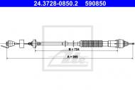 24.3728-0850.2 ATE - LINKA SPRZĘGŁOWA CITROEN BERLINGO 98- 