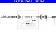 24.3728-2006.2 ATE - CLUTCH CABLE 