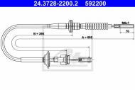 24.3728-2200.2 ATE - LINKA SPREGŁA SUZUKI IGNIS 1.3 00- 