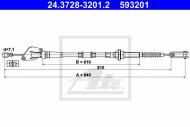 24.3728-3201.2 ATE - LINKA SPRZĘGŁOWA KIA PICANTO 1.0 04- 