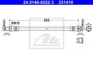 24.5140-0222.3 ATE - TARCZA HAMULCOWA 