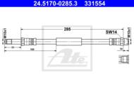 24.5170-0285.3 ATE - PRZEWOD HAM.TYL L/P 