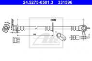 24.5275-0501.3 ATE - PRZEWOD HAM.PRZOD LEWY 