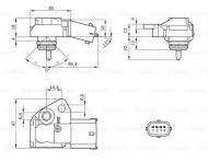 0261230110 BOSCH - CZUJNIK CIŚNIENIA W KOL.SSĄCYM 