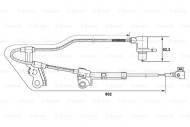 0265006676 BOSCH - CZUJNIK ABS-U PRZÓD, Z LEWEJ TOYOTA AVENSIS 03-, COROLLA 02-