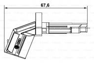 0265007928 BOSCH - CZUJNIK ABS-U PRAWY AUDI A4 04-, A6 04- 