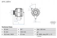 0986083830 BOSCH - ALTERNATOR REG. 