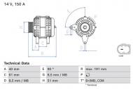 0986085020 BOSCH - PRĄDNICA TRÓJFAZOWA 