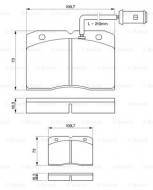 0986424144 BOSCH - KLOCKI HAM. PRZEDNIE 86-89 35-40 BREMBO PATRZ,RYSUNEK