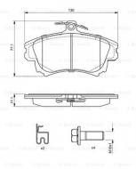 0986424541 BOSCH - KLOCKI HAM. PRZEDNIE 1.6,1.8,1.9TD,2.0 LUCAS