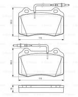 0986424658 BOSCH - KLOCKI HAM. PRZEDNIE 2.2HDI,3.0 V6,3.0 V624V COUPE