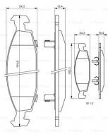 0986424666 BOSCH - KLOCKI HAM. PRZEDNIE 2.7CRD,3.1TD,4.0,4.7 V8