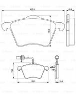 0986424780 BOSCH - KLOCKI HAM. PRZEDNIE 2.5TDI Z ABS 