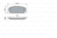 0986424817 BOSCH - KLOCKI HAM. TYLNE 1.8,2.0,2.0D,2.2 KOMBI