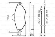 0986461757 BOSCH - KLOCKI HAM. PRZEDNIE 16V,2.0IE TURBO,2.1TD BENDIX