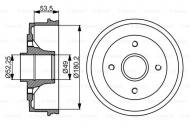 0986477061 BOSCH - BĘBEN HAM. 180.2 X 53.5 