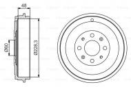 0986477208 BOSCH - BĘBEN HAM.TYŁ 