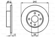 0986478353 BOSCH - TARCZA HAM. 