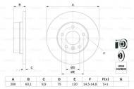 0986478561 BOSCH - TARCZA HAM. TYLNA 90-> PATRZ,KATALOG FI 280*9.9