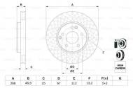 0986478624 BOSCH - TARCZA HAM. PRZEDNIA E200/230/220D/250D/290TD/300D ┘288*25