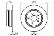 0986478628 BOSCH - TARCZA HAM. TYLNA 5 ŚRUB 