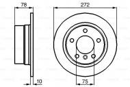 0986478641 BOSCH - TARCZA HAM. TYLNA 316I/318I/323I/318D COMPACT FI 272*10