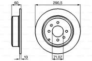 0986478877 BOSCH - TARCZA HAM. TYLNA WSZYSTKIE 