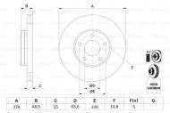 0986479173 BOSCH - TARCZA HAM. PRZEDNIA 278*25 1,4/1,6/1,6TI / !! 1,6TDCI 15 !!