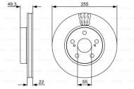 0986479564 BOSCH - TARCZA HAM. 