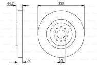 0986479593 BOSCH - TARCZA HAM. 