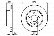 0986479B53 BOSCH - TARCZA HAM. POWLEKANA 