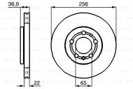 0986479B58 BOSCH - TARCZA HAM. POWLEKANA 