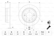 0986479C14 BOSCH - TARCZA HAM. POWLEKANE 