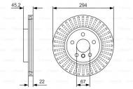 0986479C91 BOSCH - TARCZA HAM. 