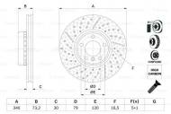 0986479E12 BOSCH - Tarcza hamulcowa (340x30mm) BMW 1 F20,F21  12- przód