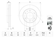 0986479F45 BOSCH - TARCZA HAMULCOWA 