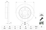 0986479H07 BOSCH - TARCZA HAMULC. MERCEDES SPRINTER 18- TYŁ BOSCH