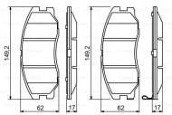 0986494250 BOSCH - KLOCKI HAM. PRZEDNIE OPEL ANTARA 06- CHEVROLET CAPTIVA 06-