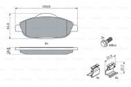 0986494261 BOSCH - KLOCKI HAM. PRZEDNIE SYSTEM BOSCH 