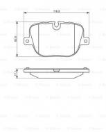 0986494409 BOSCH - KLOCKI HAM. LAND ROVER RANGE ROVER IV 09-