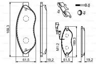 0986494591 BOSCH - KLOCKI HAM. + AKCESORIA 