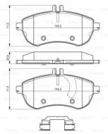 0986494593 BOSCH - KLOCKI HAM. + AKCESORIA 