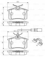 0986494599 BOSCH - KLOCKI HAM. + AKCESORIA 