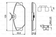 0986494656 BOSCH - KLOCKI HAM. + AKCESORIA 