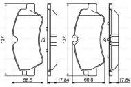 0986494796 BOSCH - KLOCKI HAM.TYŁ 