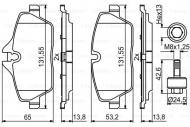 0986494813 BOSCH - KLOCKI HAMULCOWE BMW I 3 