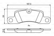 0986494869 BOSCH - KLOCKI HAMULCOWE PORSCHE CAYENNE 