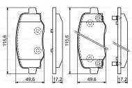 0986494930 BOSCH - KLOCKI HAM.TYŁ 